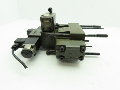 Rexroth 4WEH16E60/6AG24N9ETK4 Hydraulic Directional Solenoid Spool Valve Stack