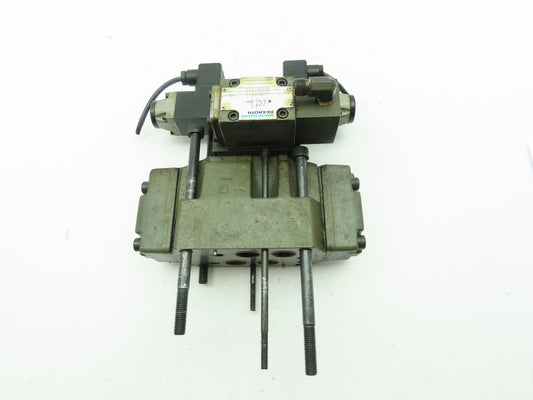 Rexroth 4WEH16E60/6AG24N9ETK4 Hydraulic Directional Solenoid Spool Valve Stack