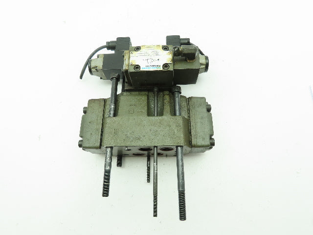 Rexroth 4WEH16E60/6AG24N9ETK4 Hydraulic Directional Solenoid Spool Valve Stack