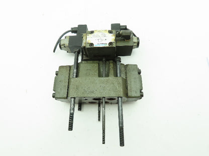 Rexroth 4WEH16E60/6AG24N9ETK4 Hydraulic Directional Solenoid Spool Valve Stack