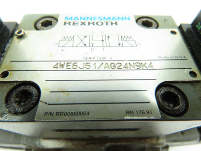 Rexroth 4WEH16E60/6AG24N9ETK4 Hydraulic Directional Dual Solenoid Spool Valve