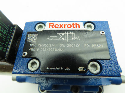 Rexroth Hydraulic 4WEH22HD76/6EG24N9SK4 Directional Solenoid Spool Check Valve