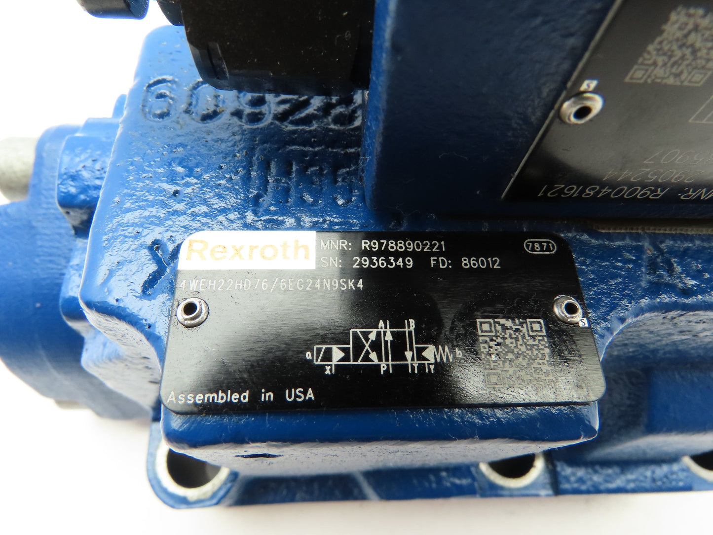 Rexroth Hydraulic 4WEH22HD76/6EG24N9SK4 Directional Solenoid Spool Check Valve