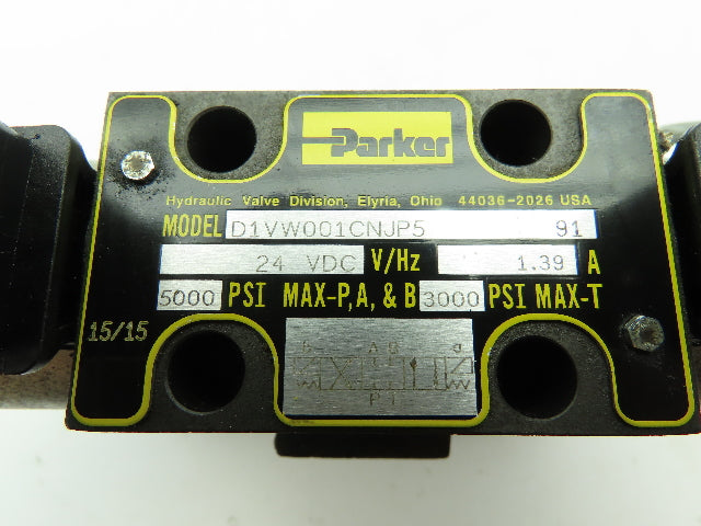 Hydrolux Parker WEH43P10A03CSBN Hydraulic Directional Control Solenoid Valve 24V