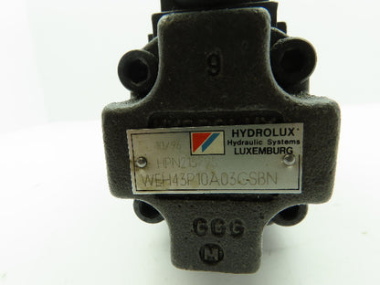 Hydrolux Parker WEH43P10A03CSBN Hydraulic Directional Control Solenoid Valve 24V