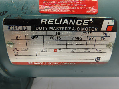 Dodge Master XL Gearmotor 1/2 Hp 101:1 Ratio 17 Rpm Output 3 Ph W/Brake