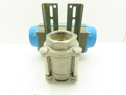 BI-TORQ IS3PT20100SR Pneumatic Actuator With 2" Ball Valve Quarter Turn