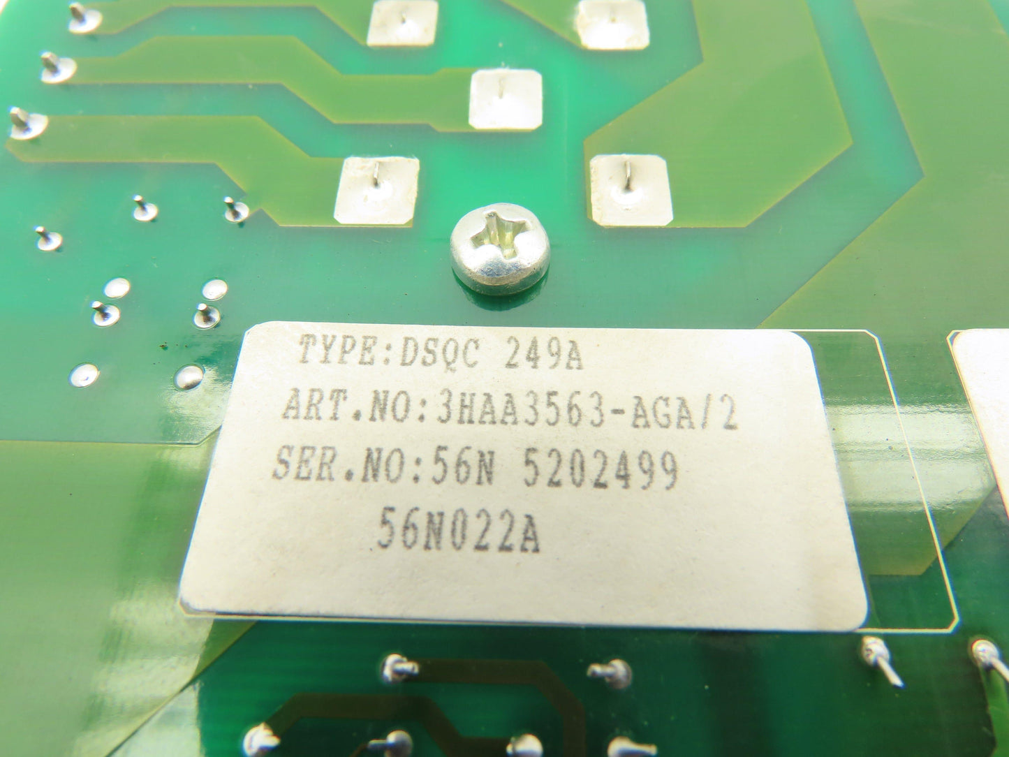 ABB 3HAA3563-AGA/2 Servo Rectifier Power Board  Type: DSQC 249A