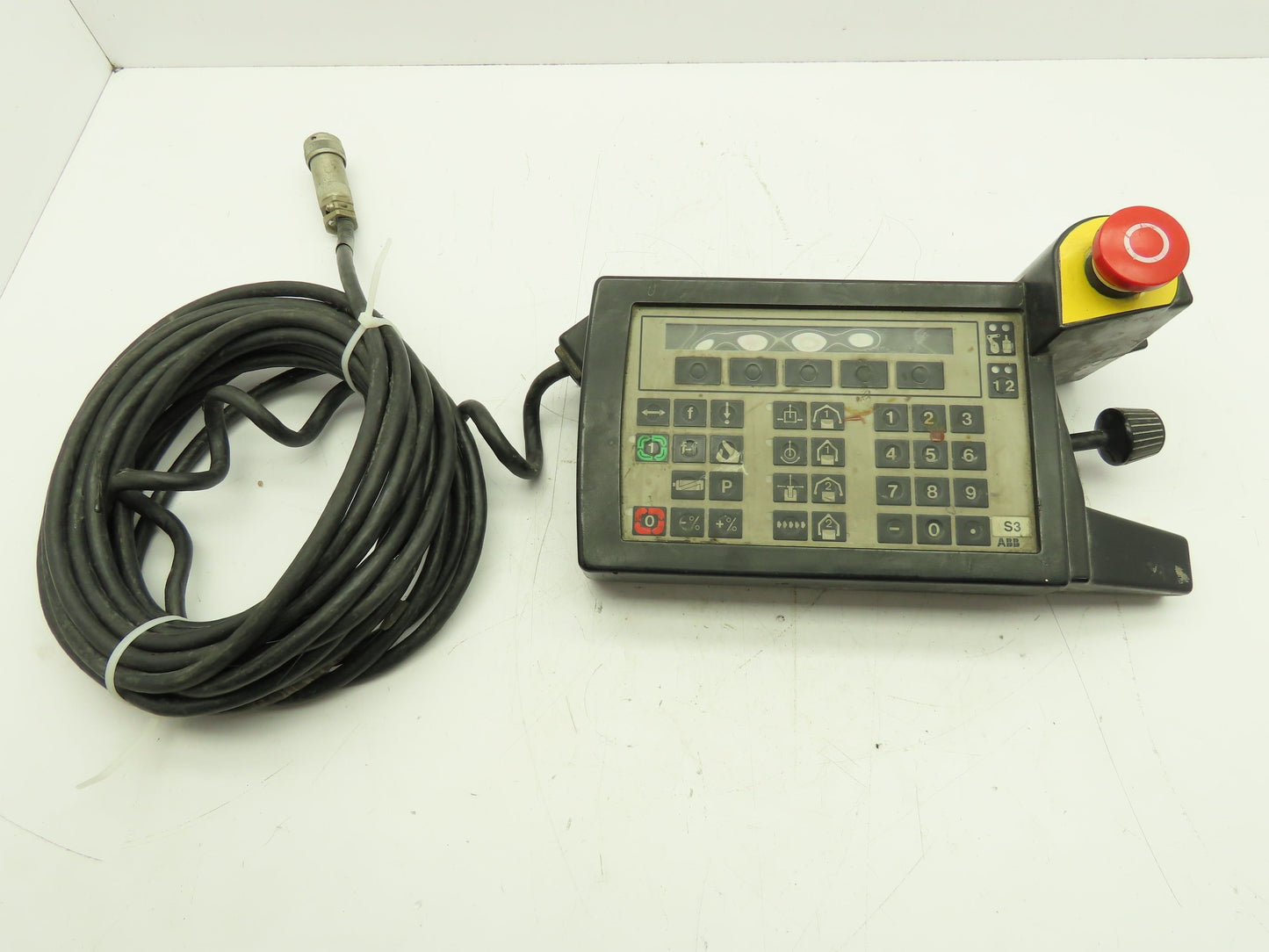 ABB 3HAA3560-GTA Robot Teach Pendant S3 REV: 1 E/Stop Keypad Joystick Control
