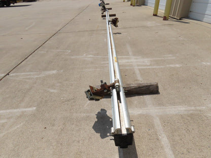 IR Zimmerman Ceiling Hung Aluminum Bridge Crane 20' Span Track Rail 2 Trolleys