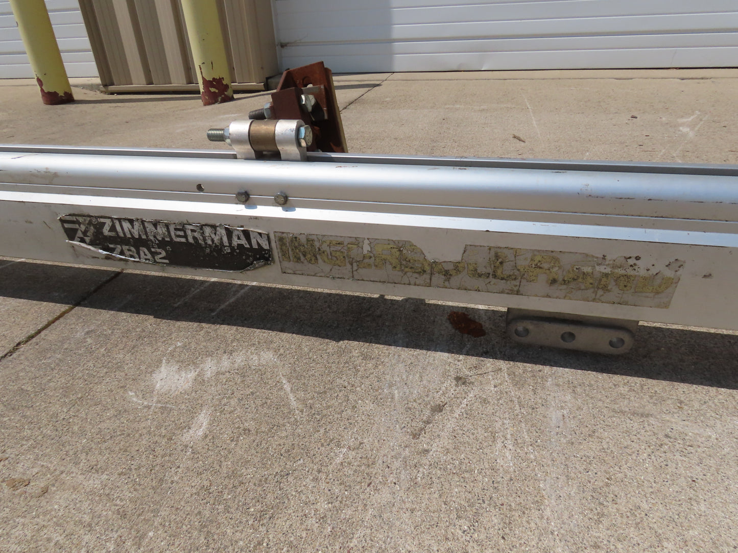 IR Zimmerman Ceiling Hung Aluminum Bridge Crane 20' Span Track Rail 2 Trolleys