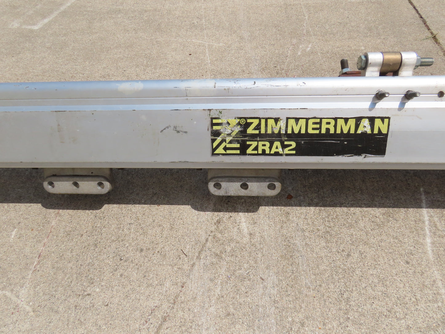 IR Zimmerman Ceiling Hung Aluminum Bridge Crane 20' Span Track Rail 2 Trolleys