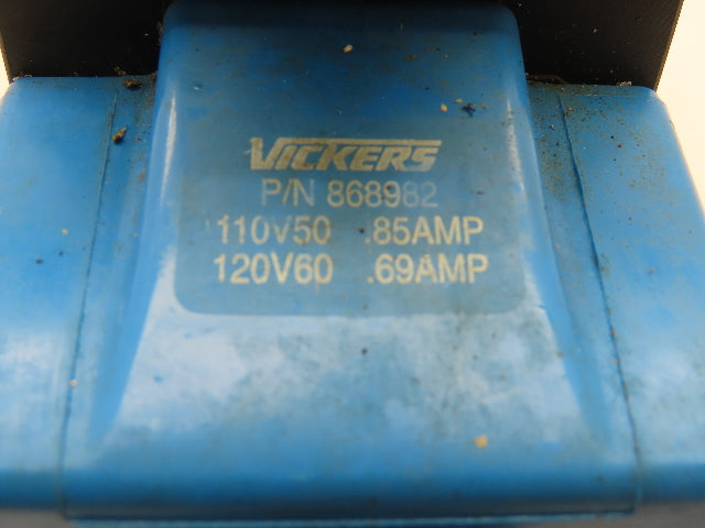 Vickers DG4S4W-016A-B-60 Hydraulic Directional Solenoid Pilot Valve 120V