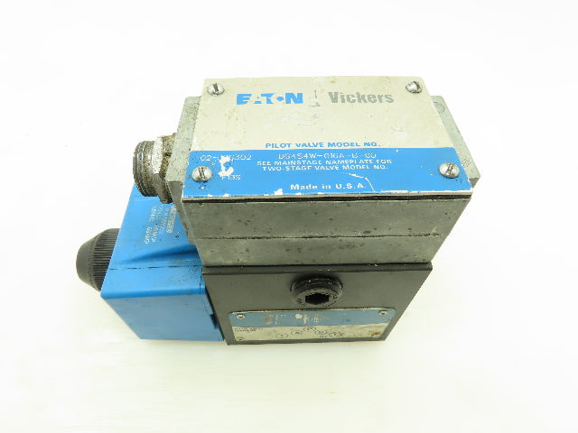 Vickers DG4S4W-016A-B-60 Hydraulic Directional Solenoid Pilot Valve 120V
