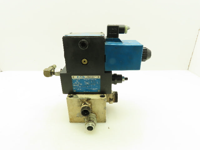 Vickers DG4S4-012A-U-H-60 Hydraulic Directional  Solenoid Relief Valve Stack