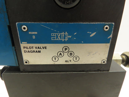 Vickers DG4S4-012A-U-H-60 Hydraulic Directional  Solenoid Relief Valve Stack