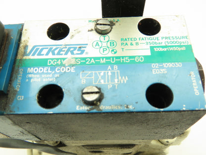 Yuken SD901-5-1002 Hydraulic Directional Control Solenoid Relief Valve Stack