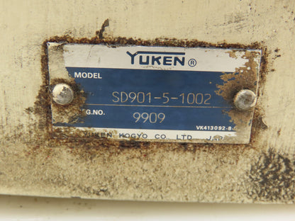 Yuken SD901-5-1002 Hydraulic Directional Control Solenoid Relief Valve Stack