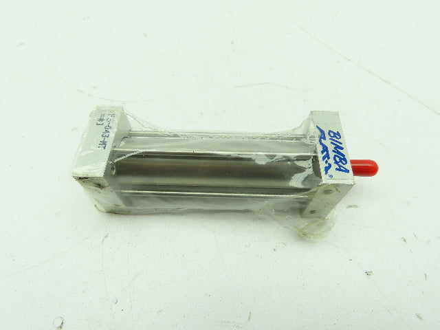 Bimba FS-043-MT Flat-1 Pneumatic Double Acting Cylinder 3/4"Bore 3"Stroke