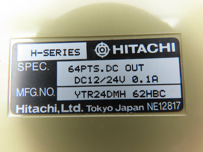 Hitachi YTR24DMH H-Series PLC Transistor Output Module 64 Point 24VDC 0.1A