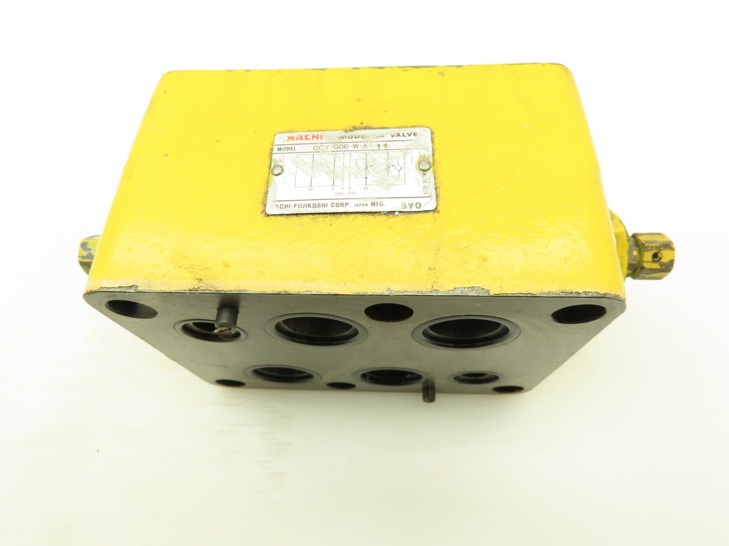 Nachi OCY-G06-W-X-11 Hydraulic Flow Control Regulator Modular Sandwich Valve Sz6