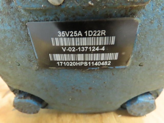 35V 25A 1D 22R Single Vane Hydraulic Pump 2" SAE-32 Inlet 25 GPM Series V