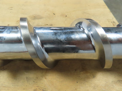 Glycon GL17840 Feed Screw For Injection Molding Machine 4" x 105" Chrome Plated