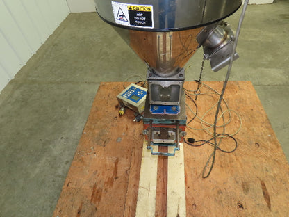 Una-Dyn TSC-100 Solid Cone Hopper, Insulated, Stainless W/Autoload OS-10 Feeder