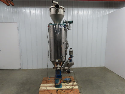 Una-Dyn TSC-100 Solid Cone Hopper, Insulated, Stainless W/Autoload OS-10 Feeder