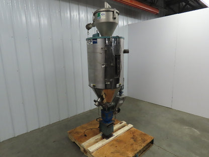 Una-Dyn Solid Cone Hopper, #150, Insulated, Stainless W/Autoload OS-10 Feeder