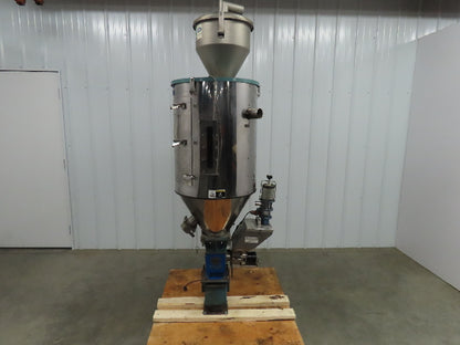 Una-Dyn Solid Cone Hopper, #150, Insulated, Stainless W/Autoload OS-10 Feeder