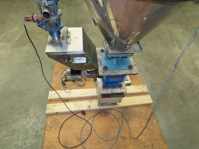 Una-Dyn Solid Cone Hopper, 
#150, Insulated, Stainless W/Autoload OS-10 Feeder