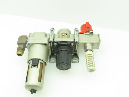 SMC AF50-N06-Z Modular Filter AR50-N06E-Z Reg. VHS50-N06-Z Lockout Valve Set
