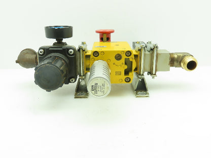 SMC AVL5000-N10-5DZM Pneumatic Soft St. AR60-N10Z Reg. Modular Lockout Valve Set