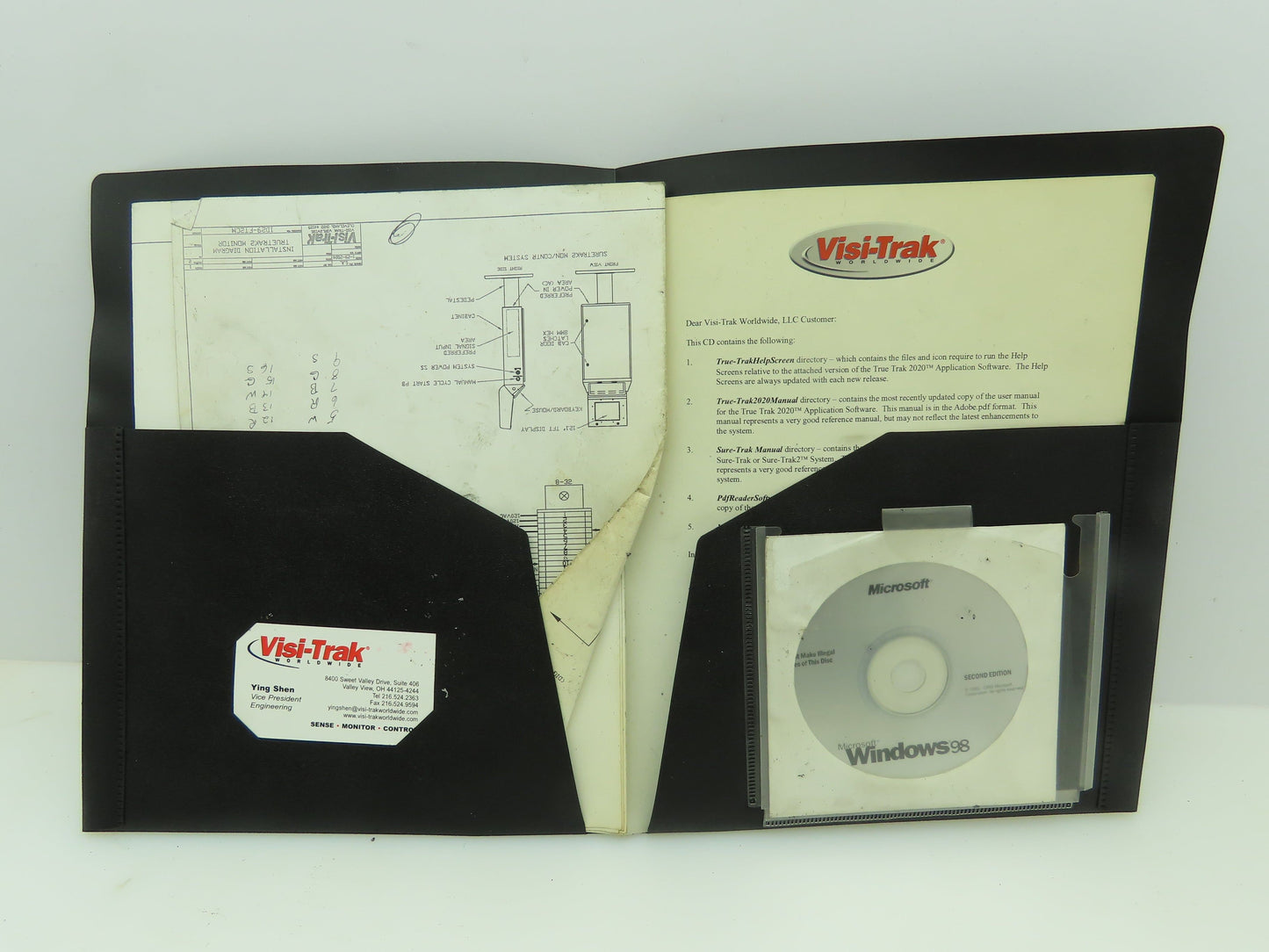 Visi-Trak 38413-01 Rev B AMLCD Screen HMI Interface w/ Training Manuals
