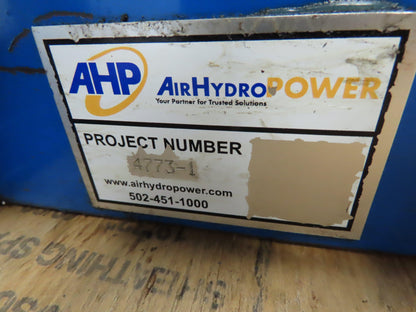 AirHydroPower 4773-1 3/4 hp Hydraulic Unit W/Marzocchi GHP2A-D-25 Pump 2 Filters