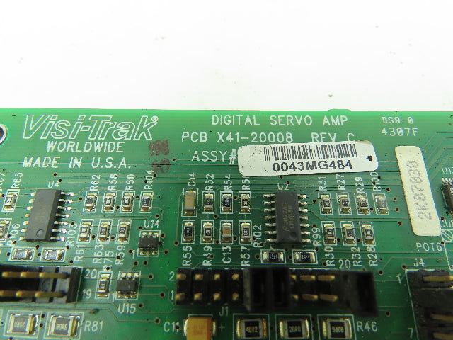 Visi Trak PCB X41-20008 Rev C Dual Axis Servo Amplifier Board