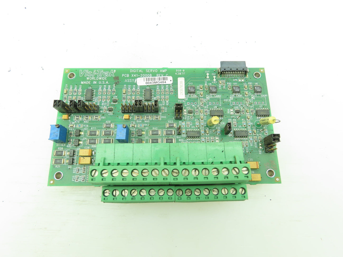 Visi Trak PCB X41-20008 Rev C Dual Axis Servo Amplifier Board