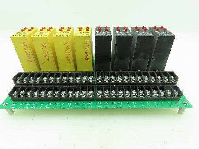 OPTO 22 PB32DEC Relay Board w/ OAC5Q (4x) and IAC5Q (4x) Relay