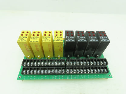 OPTO 22 PB32DEC Relay Board w/ OAC5Q (4x) and IAC5Q (4x) Relay