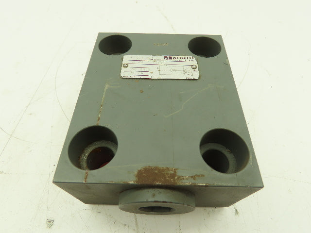Rexroth S20 P 1.1/V Hydraulic Check Valve Block S20P 1.1/V