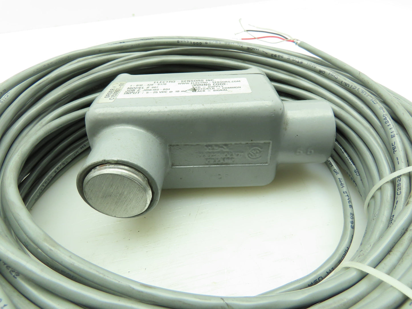 ELECTRO 907 Hall Effect Digital Speed Sensor 25VDC Hazardous Location 125' Wire