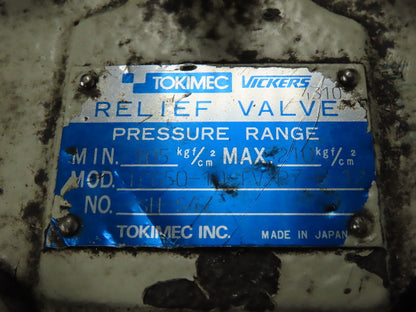 Tokimec TCG50-10-FV-P7-H-12 Hydraulic Pressure Control Relief Check Valve Sz 10