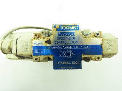 Tokimec DG4V-3-2A-M-P7-H-7-50 Hydraulic Solenoid Shuttle Valve CVS-H-MD-11