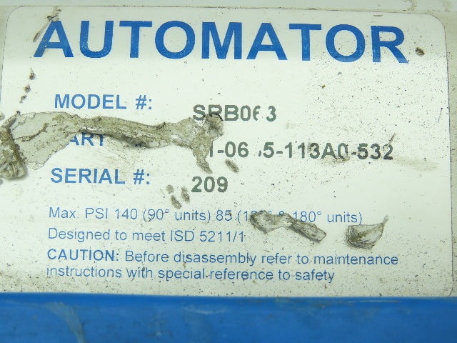 Bray 91-0635-113A0-532 Automator / Valve Position Monitor and 2" Ball Valve