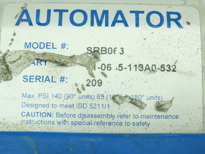 Bray 91-0635-113A0-532 Automator / Valve Position Monitor and 2" Ball Valve