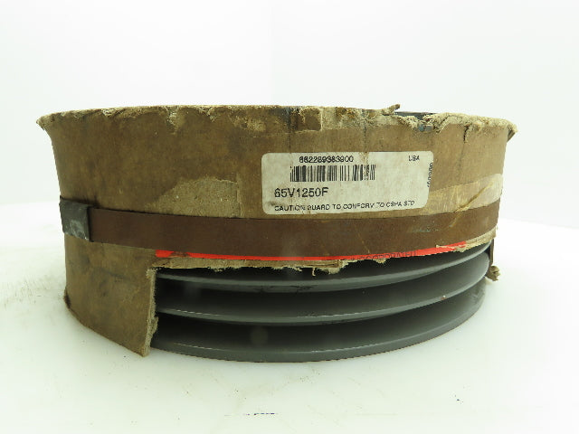 TB Woods 65V120F 6-Groove V-Belt Pulley Sheave 5V Belt Section QD F Bushing Bore