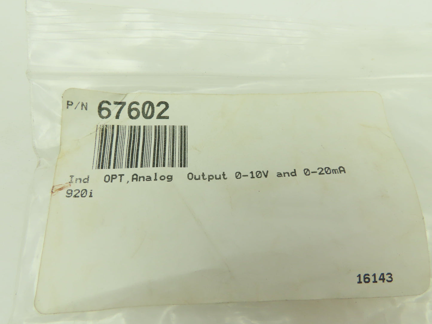 Rice Lake Weighing System 67607 Analog Output Card REV B Output 0-10V 12100119