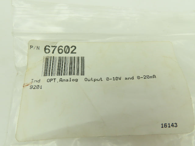 Rice Lake Weighing System 67607 Analog Output Card REV B Output 0-10V 12100119