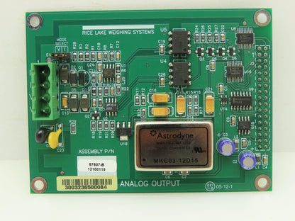 Rice Lake Weighing System 67607 Analog Output Card REV B Output 0-10V 12100119